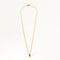 Fin collier et pendentif émeraude