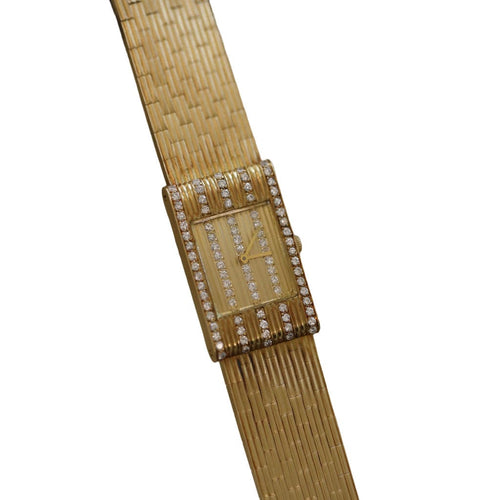 Montre Montre Boucheron Reflet – Or Jaune 18k – 1.0 ct Diamants – Vers 1990 – Bracelet Or Massif 19 cm 58 Facettes FB10910