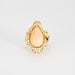 Bague 52 BULGARI - Bague or jaune corail entourage diamants 58 Facettes