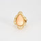 Bague 52 BULGARI - Bague or jaune corail entourage diamants 58 Facettes