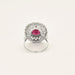 Bague 54 Bague rubellite diamants 58 Facettes