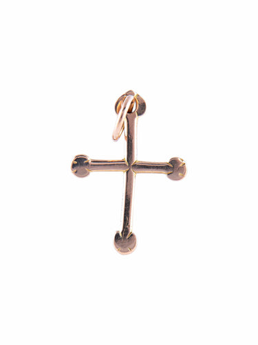 Pendentif Croix ancienne or jaune 58 Facettes