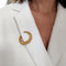 Broche VAN CLEEF & ARPELS Clip « Cercle », or 18k 58 Facettes 58