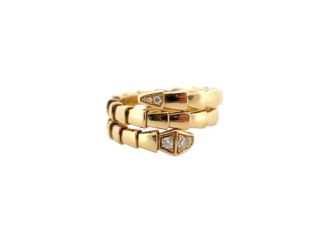 Bague 52 bague BULGARI serpenti viper diamants 357878 en or jaune 18k t52 58 Facettes 267760