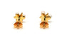 Boucles d'oreilles Boucles d'oreilles contemporaines or jaune serties de perles et de diamants 58 Facettes B761