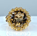 Ring 56 Yellow gold and topaz ring 58 Facettes AB318