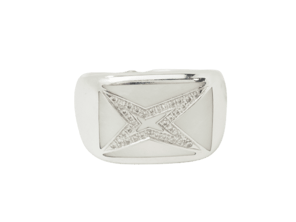 Bague 50 Bague Mauboussin "Grande vie" en or blanc, Nacre et diamants 58 Facettes 33601