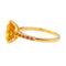 Bague 53 Bague  Or jaune Citrine, Grenat 58 Facettes 4167003RV