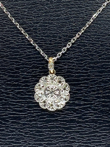 Pendentif Pendentif fleur en diamants 58 Facettes AB116