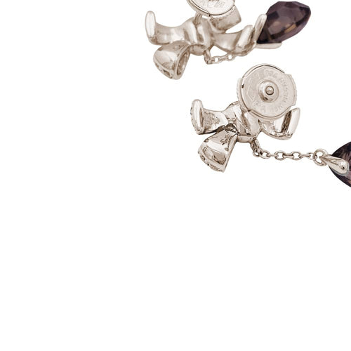 Boucles d'oreilles Boucles d'oreilles Pomellato, "Forever", or naturel, diamants, quartz fumé. 58 Facettes 35001