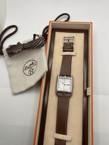 Montre Hermès - Montre Cape Cod Grand Modèle en acier 58 Facettes