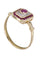 Bague 56 Bague moderne rubis diamants 58 Facettes 089111