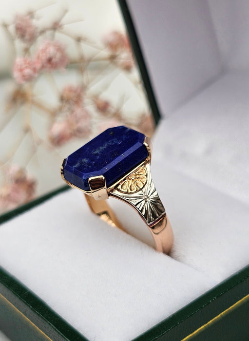 Bague 54 Bague trois ors lapis-lazuli 58 Facettes 591