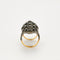 Bague 55 Bague en or jaune et argent 58 Facettes 1629
