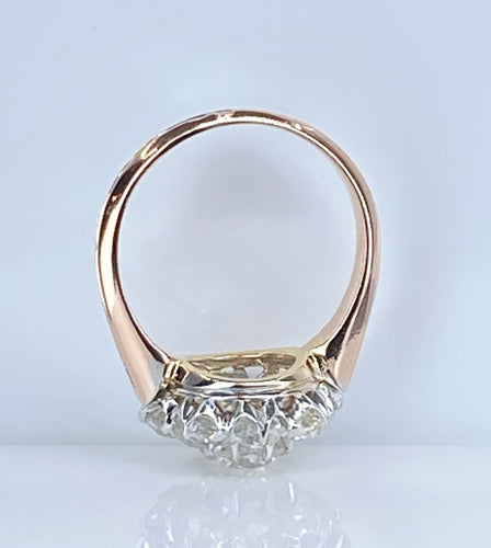 Bague 52 Bague marguerite or blanc, or rose et diamants 58 Facettes AB658