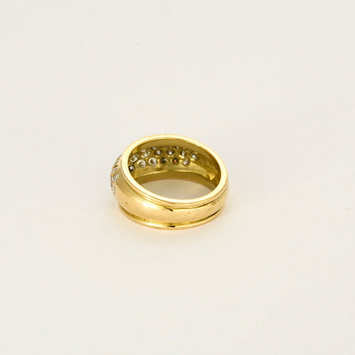 Bague 48 Bague or jaune diamants 58 Facettes LP1234/10