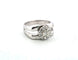 Bague 51 Bague en or blanc avec diamants 58 Facettes