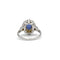 Bague 53 Bague or blanc saphir et diamants 58 Facettes 240255R