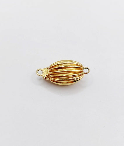 Collier Fermoir de collier antique or jaune en forme d'olive (circa 1920) 58 Facettes A05067