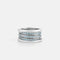 Bague 58 BULGARI - Bague B.Zero1 or blanc et topazes 58 Facettes