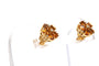 Boucles d'oreilles Boucles d'oreilles contemporaines en or jaune 14 carats serties de citrines et de diamants 58 Facettes 21833