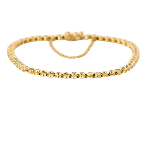 Bracelet Bracelet tennis or jaune et diamants 58 Facettes SOR1075