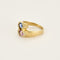 Bague 54 Bague Toi & Moi, saphir rose, saphir bleu et diamants 58 Facettes B240725-1