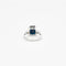 Bague 52 Bague style Art déco en or blanc saphir et diamants 58 Facettes 217706