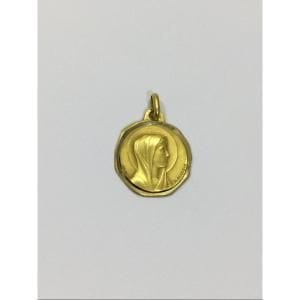 Pendentif Augis - Médaille Vierge Marie / Notre Dame De Lourdes 58 Facettes 1149412