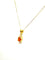 Pendentif Parure 2 pièces en or jaune 18 carats, diamants et citrines 58 Facettes