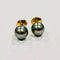 Boucles d'oreilles Boucles d'oreilles boutons perles de Tahiti or jaune 58 Facettes