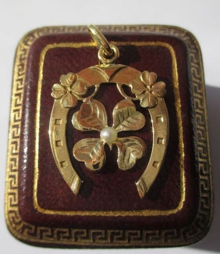 Pendentif Art Nouveau porte-bonheur