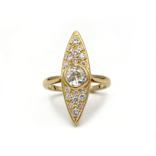 Bague 50 Bague Marquise - Or et diamants 58 Facettes 1188