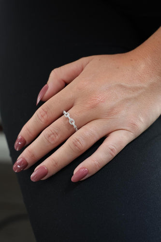 Bague 54 Bague Or blanc Diamant 58 Facettes 578805RV