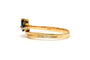 Bague 53 Bague contemporaine sertie de saphirs en or jaune 18 carats 58 Facettes 22894