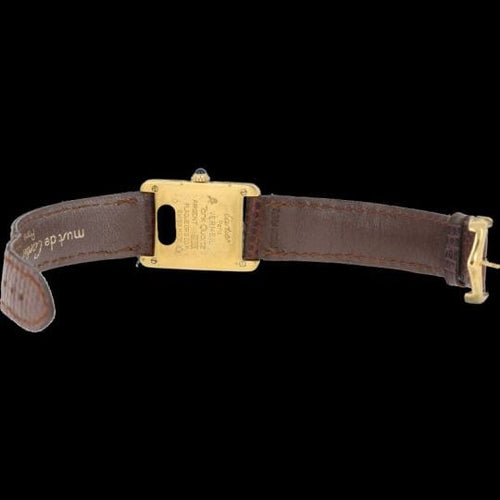 Montre Cartier Montre Tank Vermeil Must De Cartier Vermeil 58 Facettes MT43355