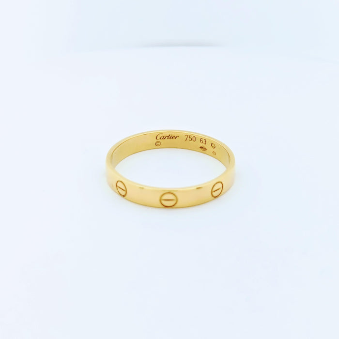 Bague 63 CARTIER - Alliance Love or jaune 58 Facettes 29807