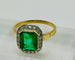 Bague 55 Bague de haute joaillerie « Majesté d’Émeraude » en or jaune et platine, émeraudes et diamants 58 Facettes 50340