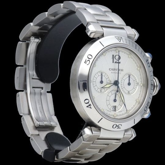 Montre Cartier Montre Pasha Chronograph 58 Facettes MT40814