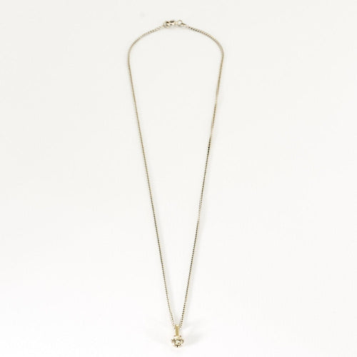 Collier Collier solitaire or blanc et diamant 58 Facettes B240203