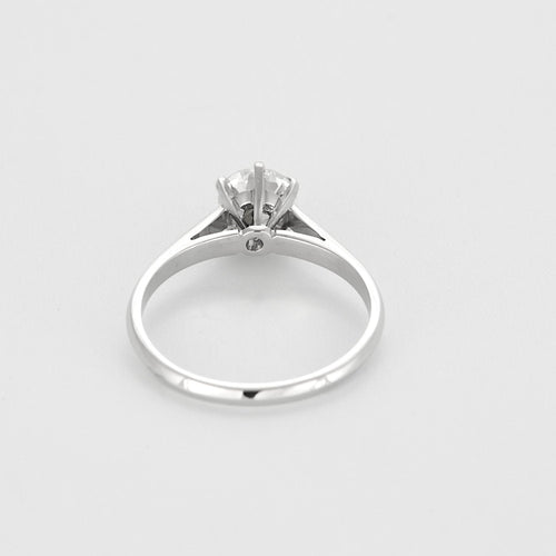 Bague 58 Bague solitaire en or gris et diamant 1 carat environ 58 Facettes MON0828X4