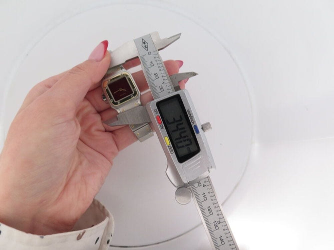 Montre vintage montre CARTIER santos pm automatique 34 mm or & acier 58 Facettes 265022