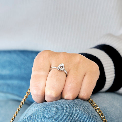 Bague 57 Solitaire Diamant 58 Facettes LP1257/BET