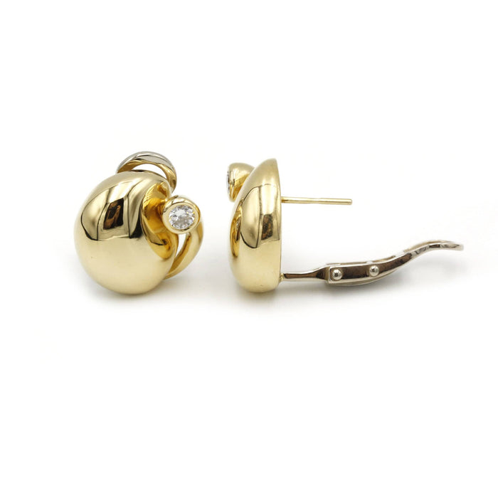 Boucles d'oreilles Boucles d'oreilles - Or jaune & Diamants 58 Facettes 250018R