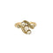 Bague 54,5 Bague en or jaune, or blanc et diamants 58 Facettes LAV1851