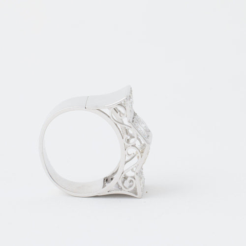 Bague 48 Bague Art déco 58 Facettes