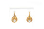 Boucles d'oreilles Boucles d'oreilles en or jaune serties d'opales et de perles 58 Facettes 22209