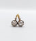 Boucles d'oreilles Dormeuses anciennes en or 18k et diamants taille rose (circa 1890) 58 Facettes A06468