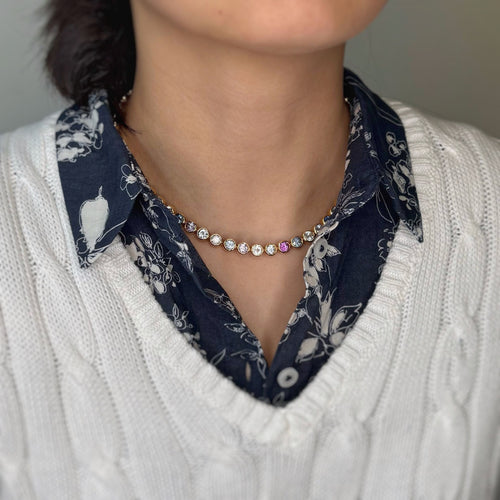 Collier Collier Rivière Or jaune & Saphirs - C.BUCHERER 58 Facettes 250353R