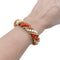 Bracelet Bracelet Van Cleef & Arpels, "Twist", or jaune, corail, perles. 58 Facettes 34875